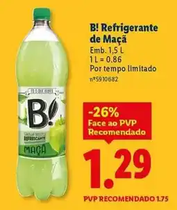 Lidl B! - refrigerante de maca promoção