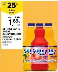 Continente Sunny - refrigerante s/gas promoção