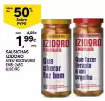 Continente Izidoro - salsichas promoção