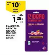 Continente Izidoro - fiambre da pa extra promoção