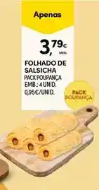 Continente Folhado de salsicha promoção