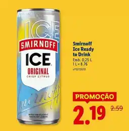 Lidl Smirnoff - ice ready to drink promoção
