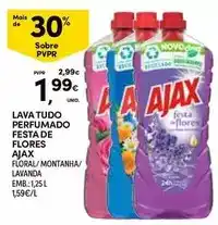 Continente Ajax - lava tudo perfumado festa de flores promoção