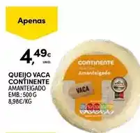 Continente Continente - queijo vaca promoção