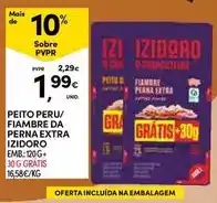 Continente Izidoro - peito peru/ fiambre da perna extra promoção