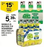 Continente Somersby - sidra c/s alcool t/p promoção