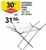 Continente Kasa - estendal alumínio promoção