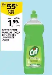 Continente Cif - detergente manual loica promoção