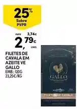 Continente Gallo - filetes de cavala em azeite promoção