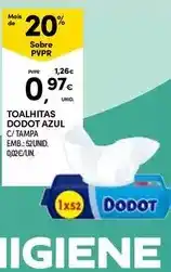 Continente Dodot - toalhitas promoção
