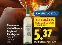 Lidl Almocreve - vinho branco regional alentejano promoção