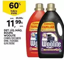 Continente Woolite - det. líq. maq. roupa promoção