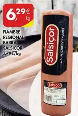 Pingo Doce Fiambre regional barra salsicor promoção