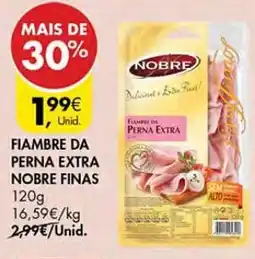 Pingo Doce Fiambre da perna extra nobre finas promoção