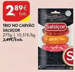 Pingo Doce Trio no carvão salsicor promoção