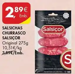 Pingo Doce Salsichas churrasco salsicor original promoção