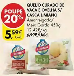 Pingo Doce Queijo curado de vaca e ovelha s/ casca limiano promoção