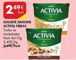 Pingo Doce Iogurte danone activia fibras promoção