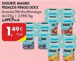 Pingo Doce Iogurte magro pedaços pingo doce promoção