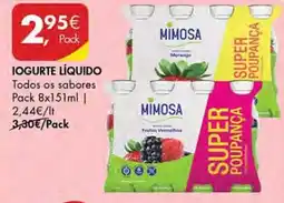Pingo Doce Iogurte líquido promoção