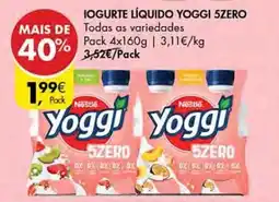 Pingo Doce Iogurte líquido yoggi 5zero promoção