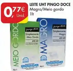 Pingo Doce Leite uht pingo doce promoção