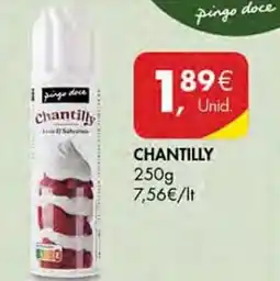 Pingo Doce Chantilly promoção