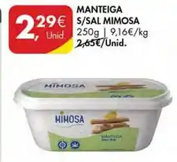 Pingo Doce Manteiga s/sal mimosa promoção