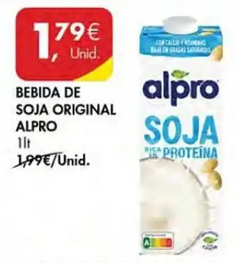 Pingo Doce Bebida de soja original alpro promoção
