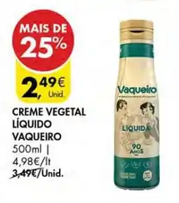 Pingo Doce Creme vegetal líquido vaqueiro promoção