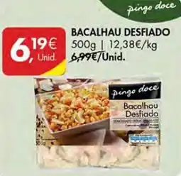 Pingo Doce Bacalhau desfiado promoção
