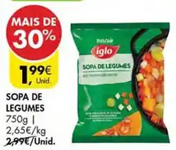 Pingo Doce Sopa de legumes promoção