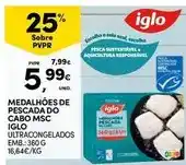 Continente Iglo - medalhões de pescada do cabo msc promoção
