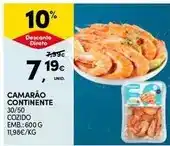 Continente Continente - camarão promoção