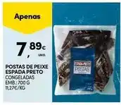 Continente Postas de peixe espada preto promoção