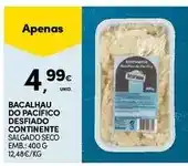 Continente Continente - bacalhau do pacificio desfiado promoção