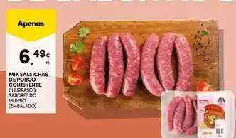 Continente Mix - salsichas de porco continente promoção