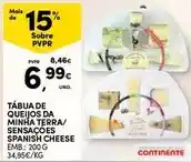 Continente Continente - tábua de queijos da minha terra/ sensações spanish cheese promoção