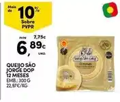 Continente Queijo são jorge dop 12 meses promoção
