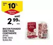 Continente Continente - bacon fumado mini tiras promoção