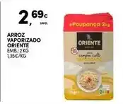 Continente Oriente - arroz vaporizado promoção