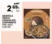 Continente Continente - granola triplo chocolate promoção