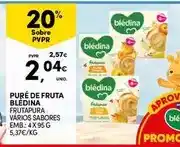 Continente Blédina - puré de fruta promoção