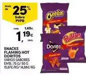 Continente Doritos - snacks flaming hot promoção