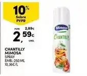 Continente Mimosa - chantilly promoção