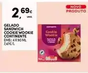 Continente Continente - gelado sandwich cookie cookie promoção