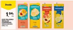 Continente Continente - iced tea zero/ regular promoção
