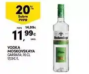 Continente Moskovskaya - vodka promoção
