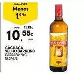 Continente Velho barreiro - cachaça promoção