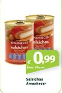 Roque Supermercados Salsichas Amanhecer promoção